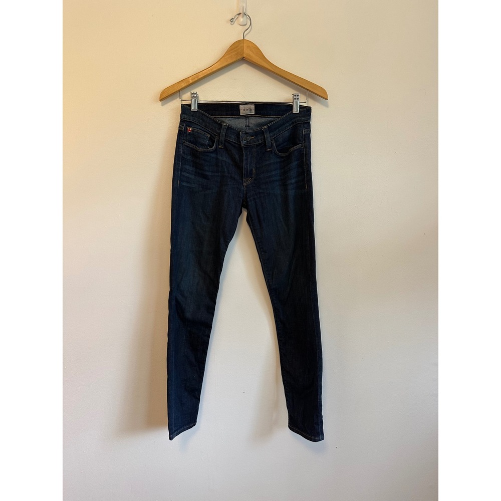 Hudson Skinny Jeans in Dark Wash Indigo | Size 26